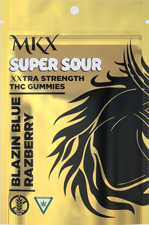 Photograph of product: Blue Razz | Super Sour Gummies 200mg