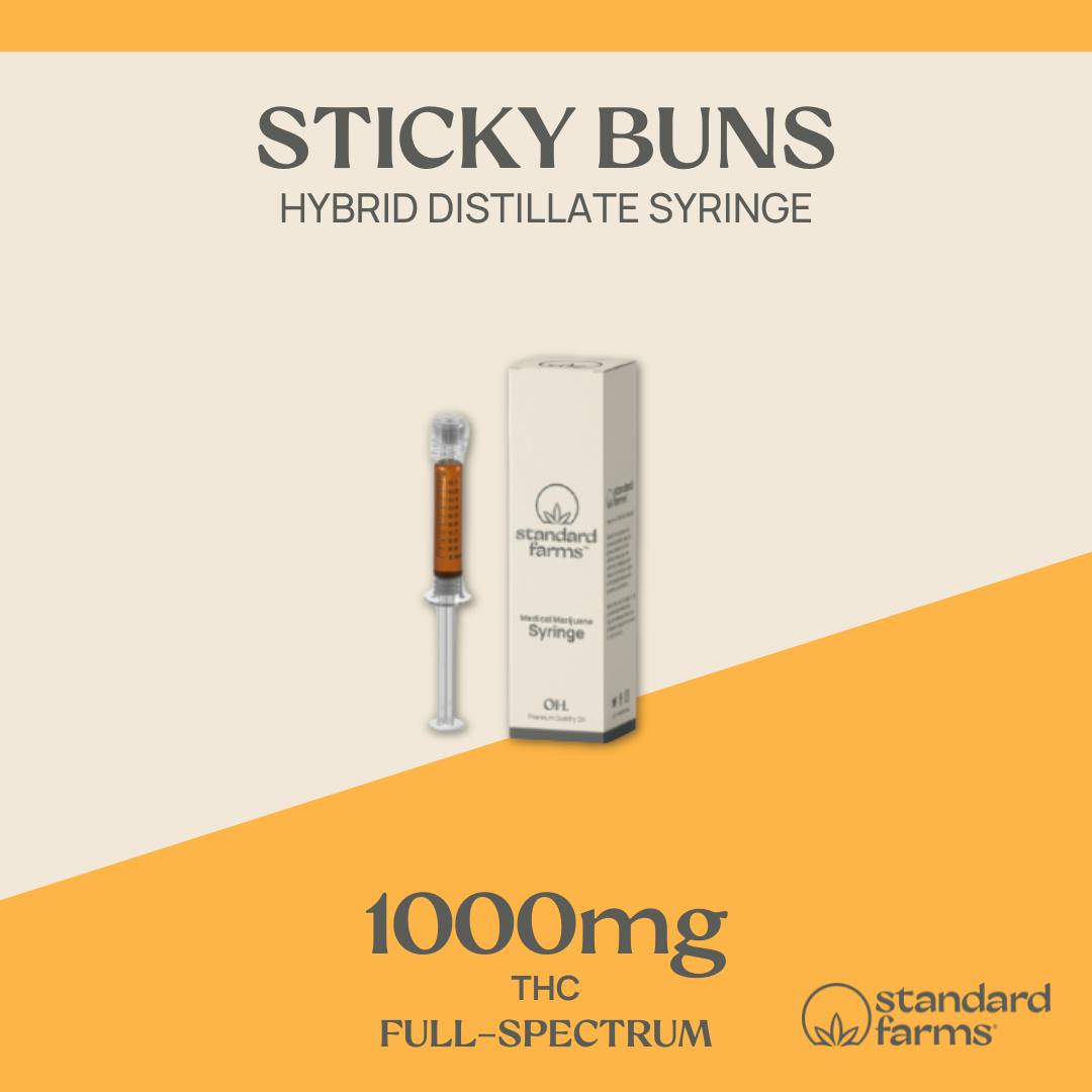 Photograph of product: Sticky Buns Syringe 700mg | 1g - 