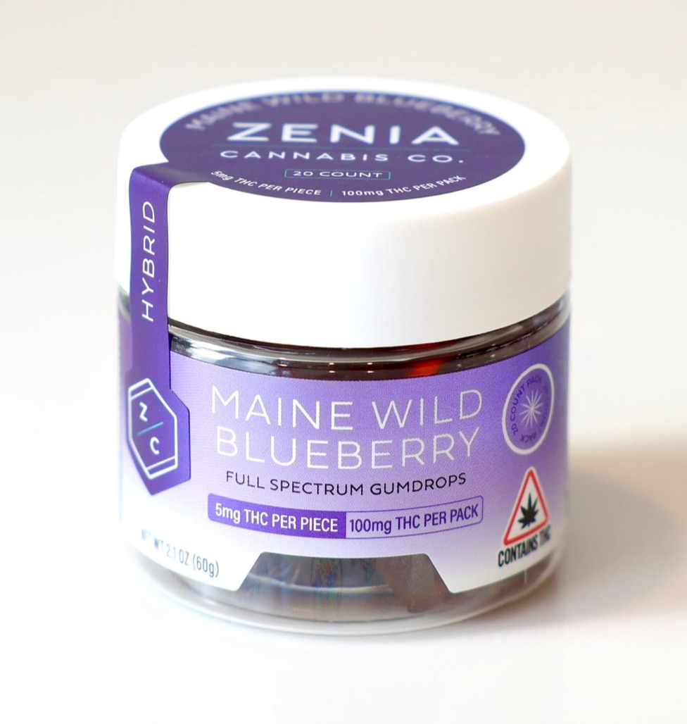 Photograph of product: ZCC | Maine Wild Blueberry Gumdrops | 200mg TH-oui