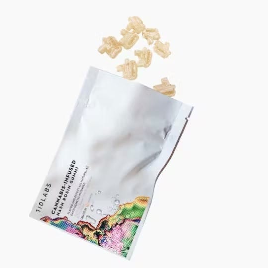 Photograph of product: Upside Down Frown #15 | 100mg Hash Rosin Gummies