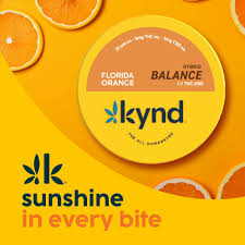 Photograph of product: Kynd - Balance Florida Orange 1:1 CBD Gummies - 100mg