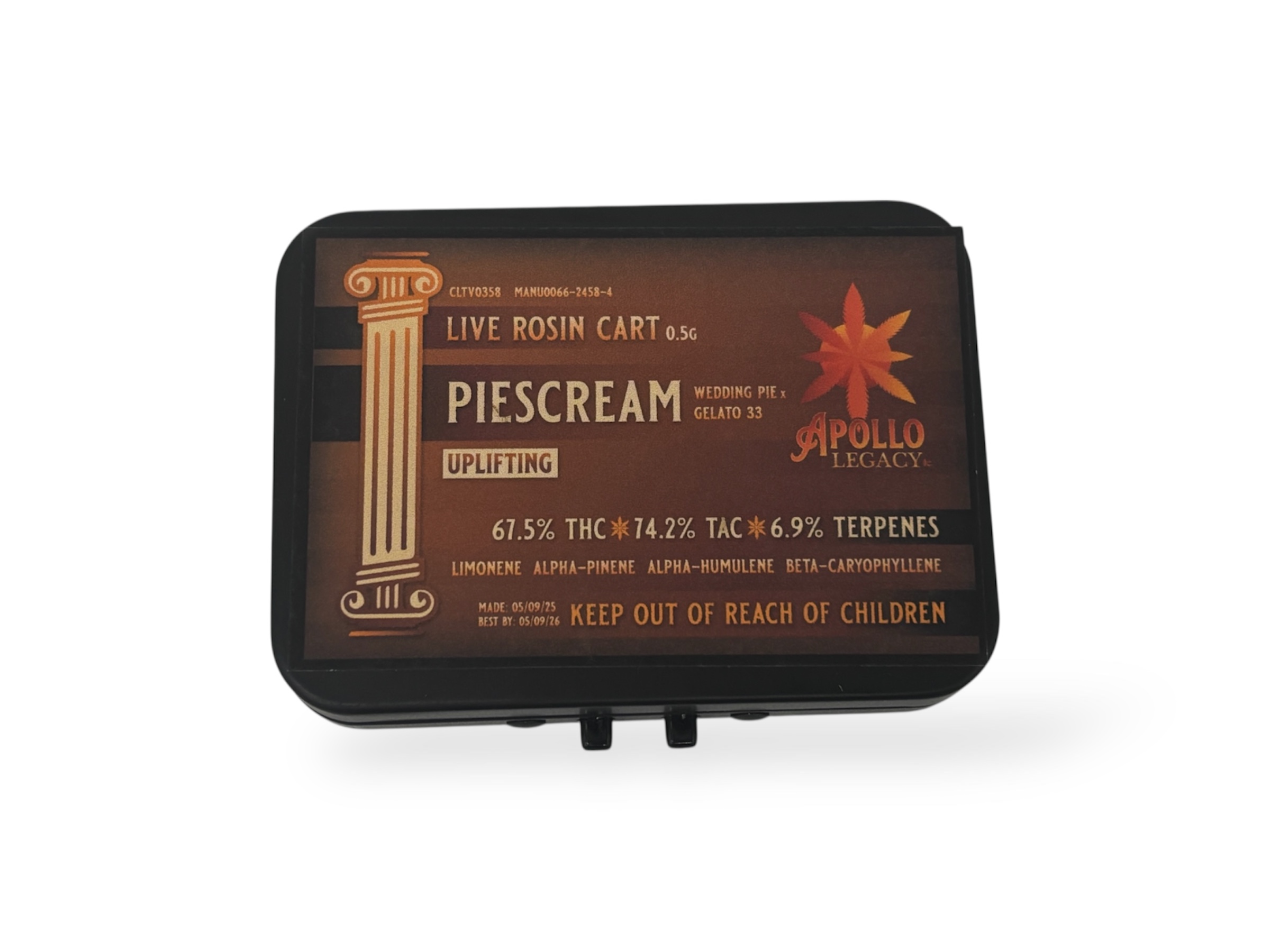 Photograph of product: PieScream Live Rosin Cart