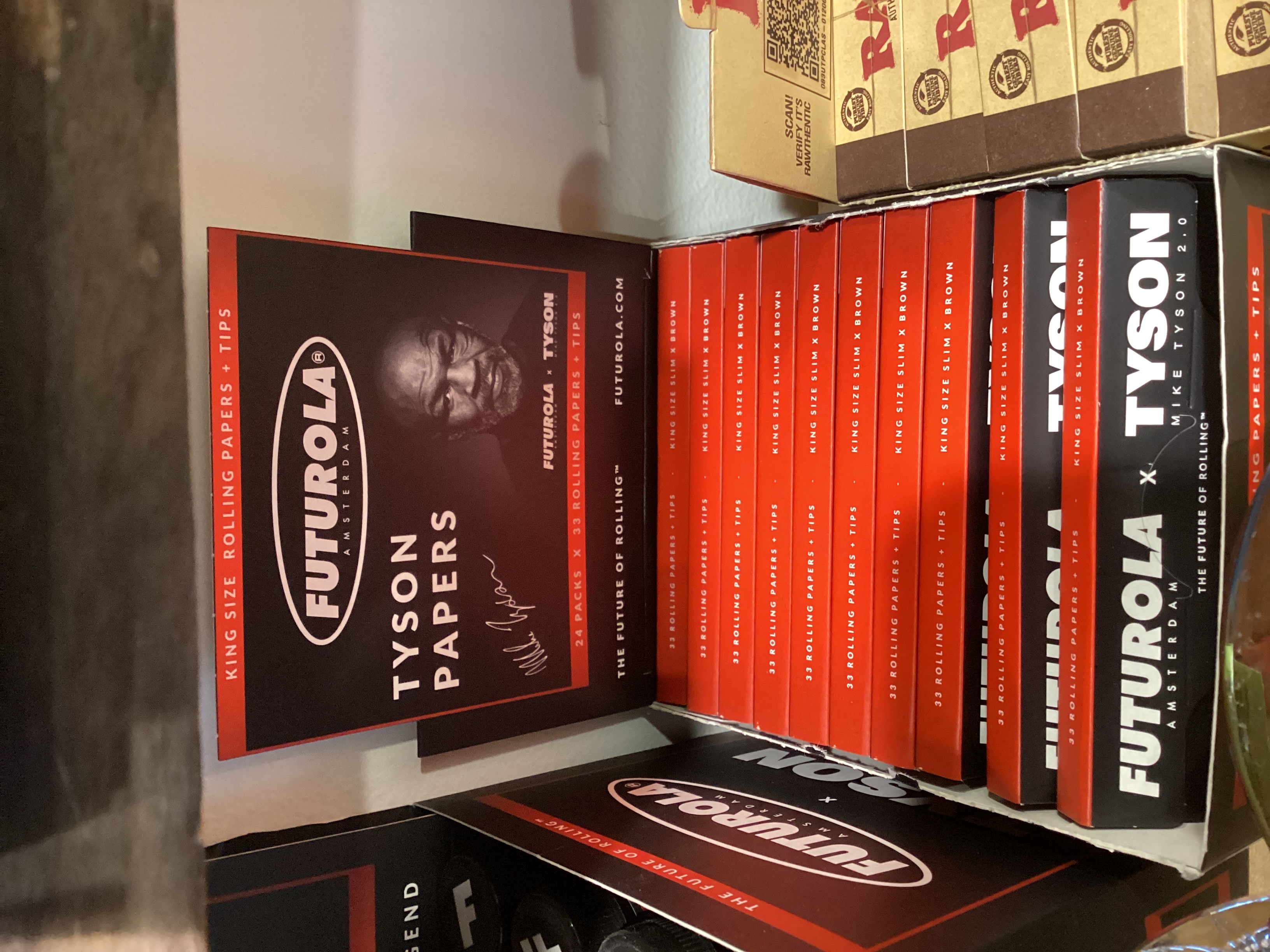 Photograph of product: Futurola | Tyson Papers | King Size Slim Rolling Paper with Filters