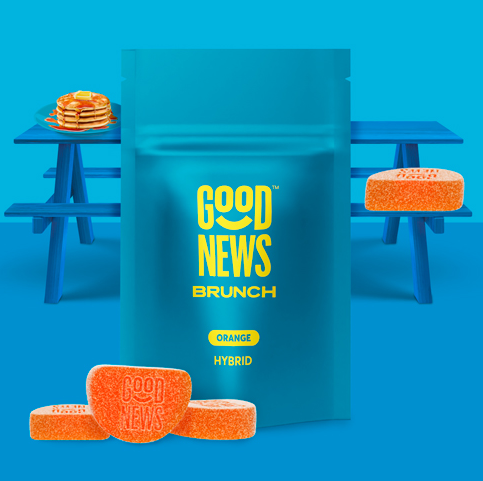 Photograph of product: Good News - Gummies - Brunch Orange 10ct (100mg)