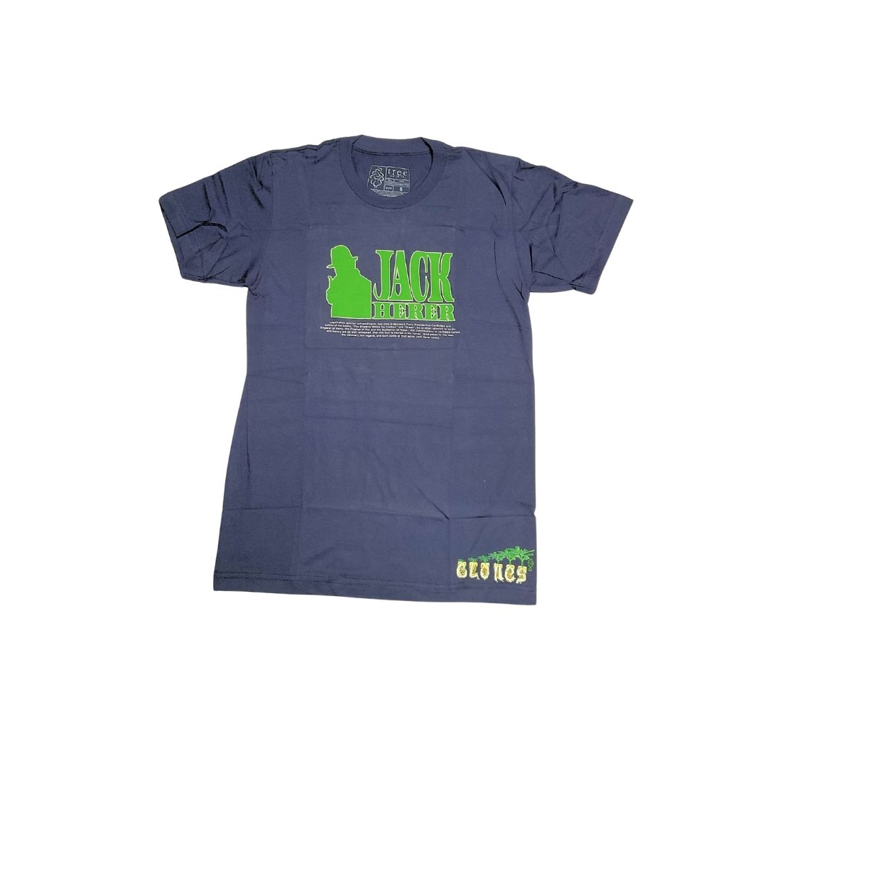 Photograph of product: Tree Shurts Jack Herer T-Shirt - Navy (Women's Small)