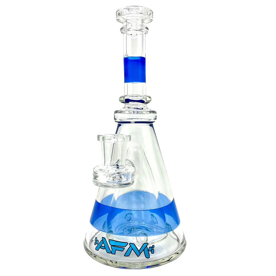 Photograph of product: Water Pipe | Bong | 8" | Pyramid Perc | AFM Glass | Assorted Colors
