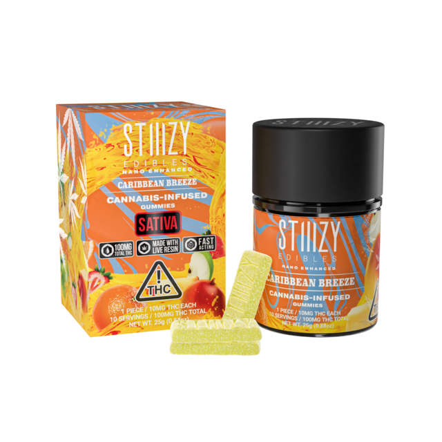 Photograph of product: Caribbean Breeze Gummies 100mg {474}