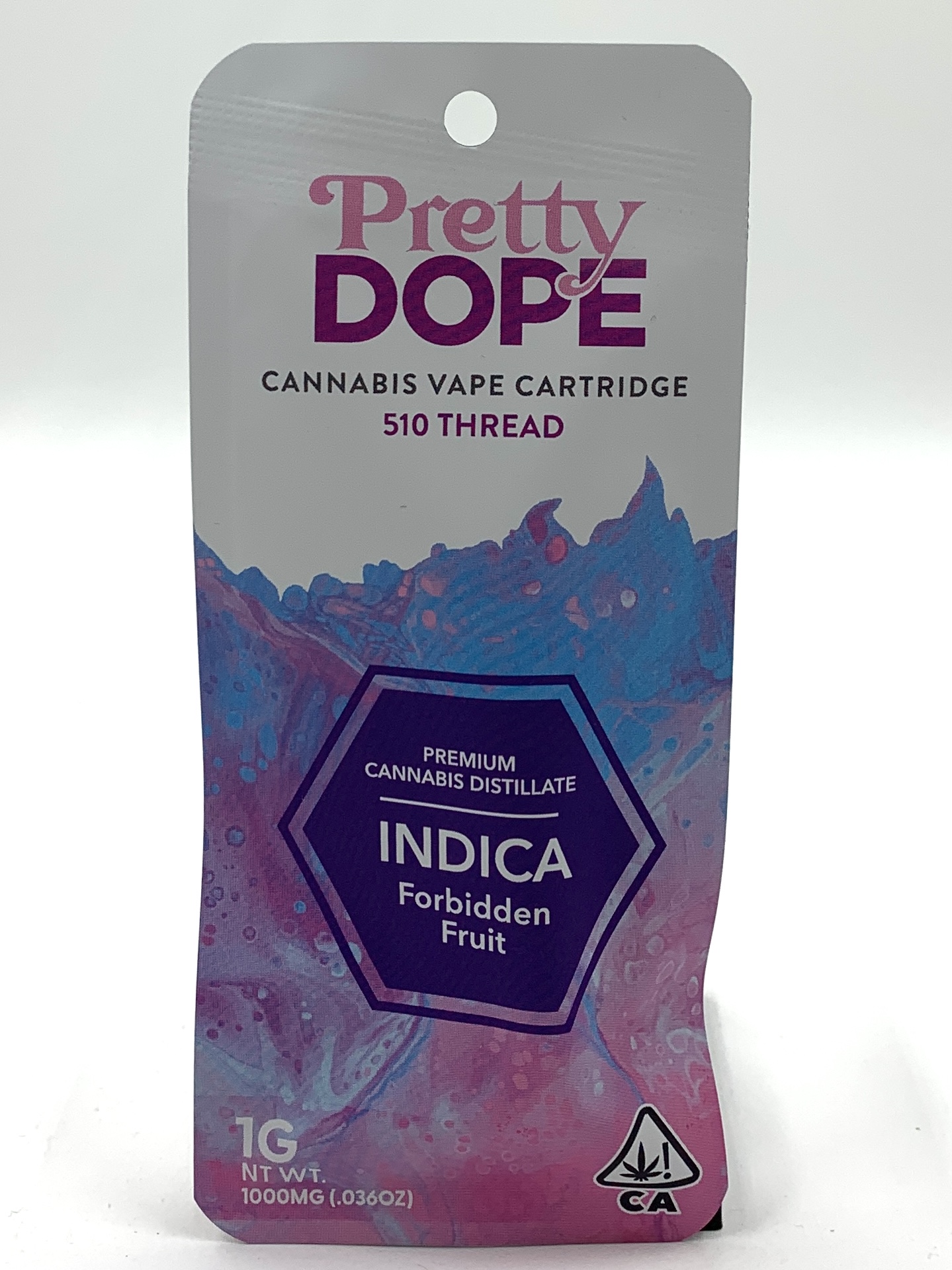 Photograph of product: Forbidden Fruit 1g Cart By Pretty Dope