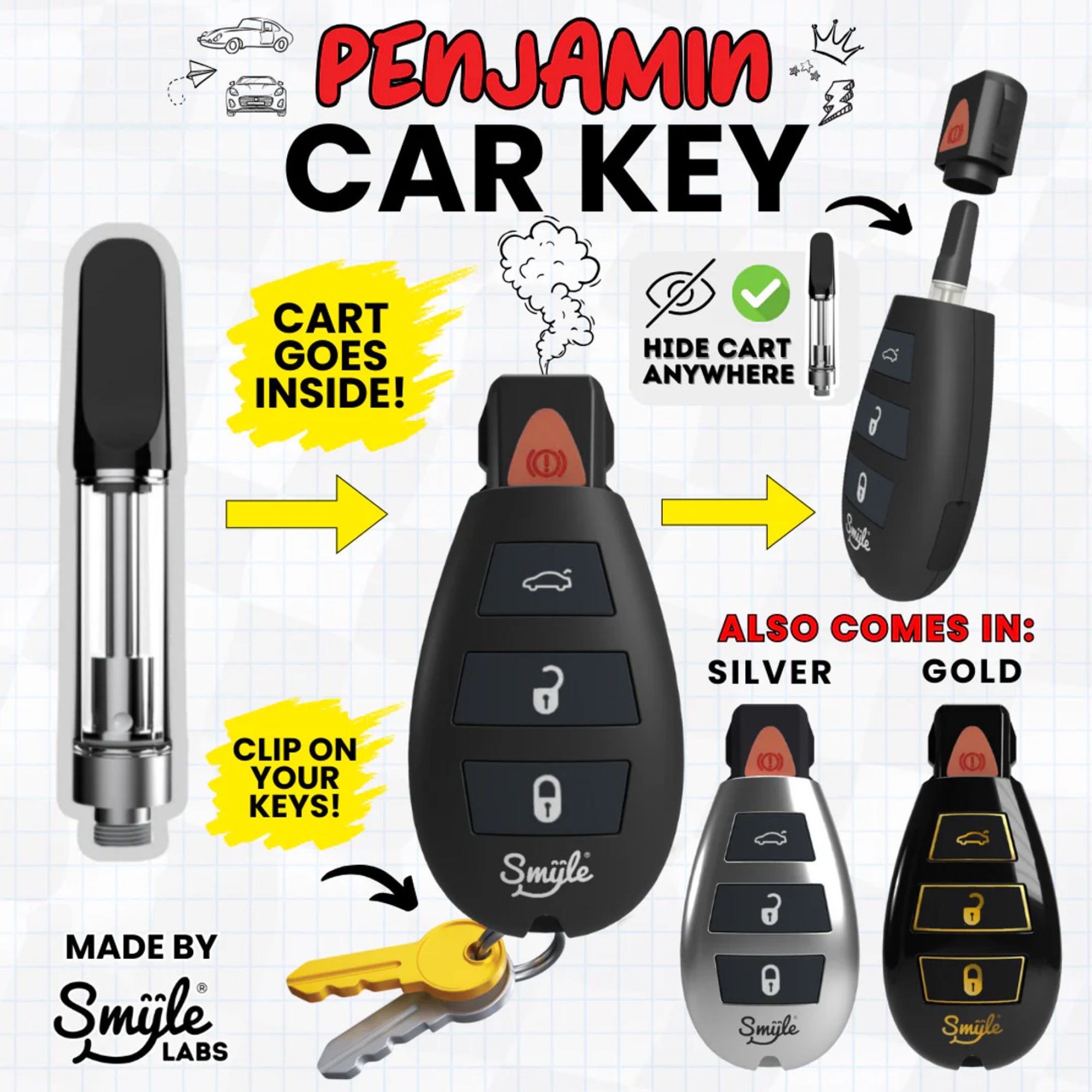 Photograph of product: Penjamin Car Key Variable Voltage 510 Thread Battery