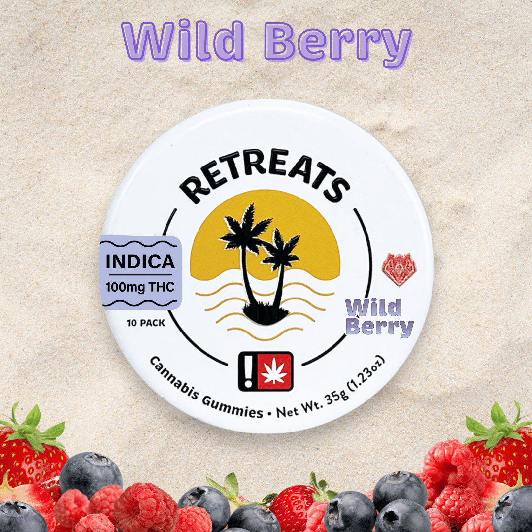 Photograph of product: Retreats | Fruit Gummies 100mg | Oui'd 10 pack