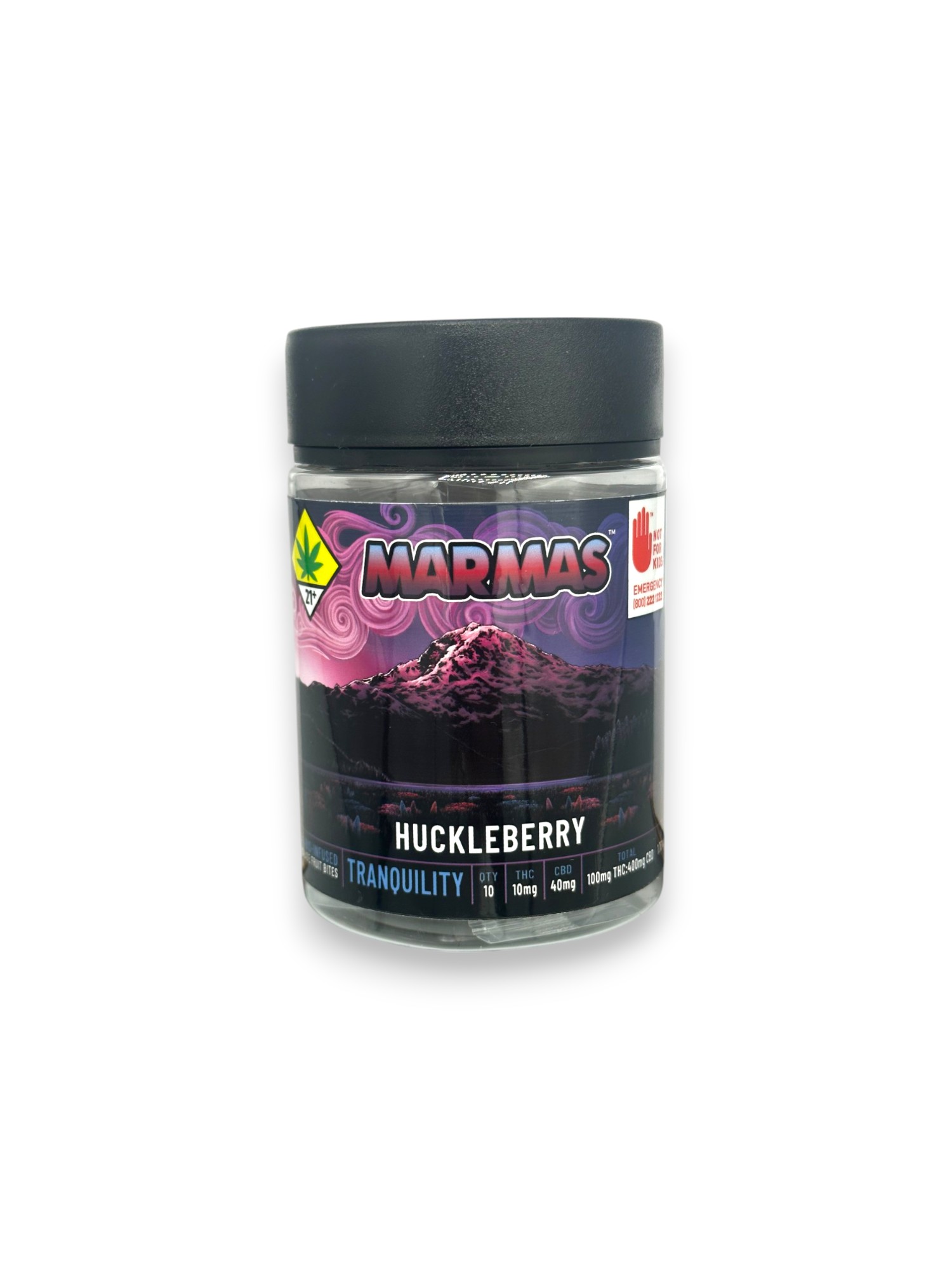 Photograph of product: 4:1 CBD Huckleberry 10pk (Marmas)
