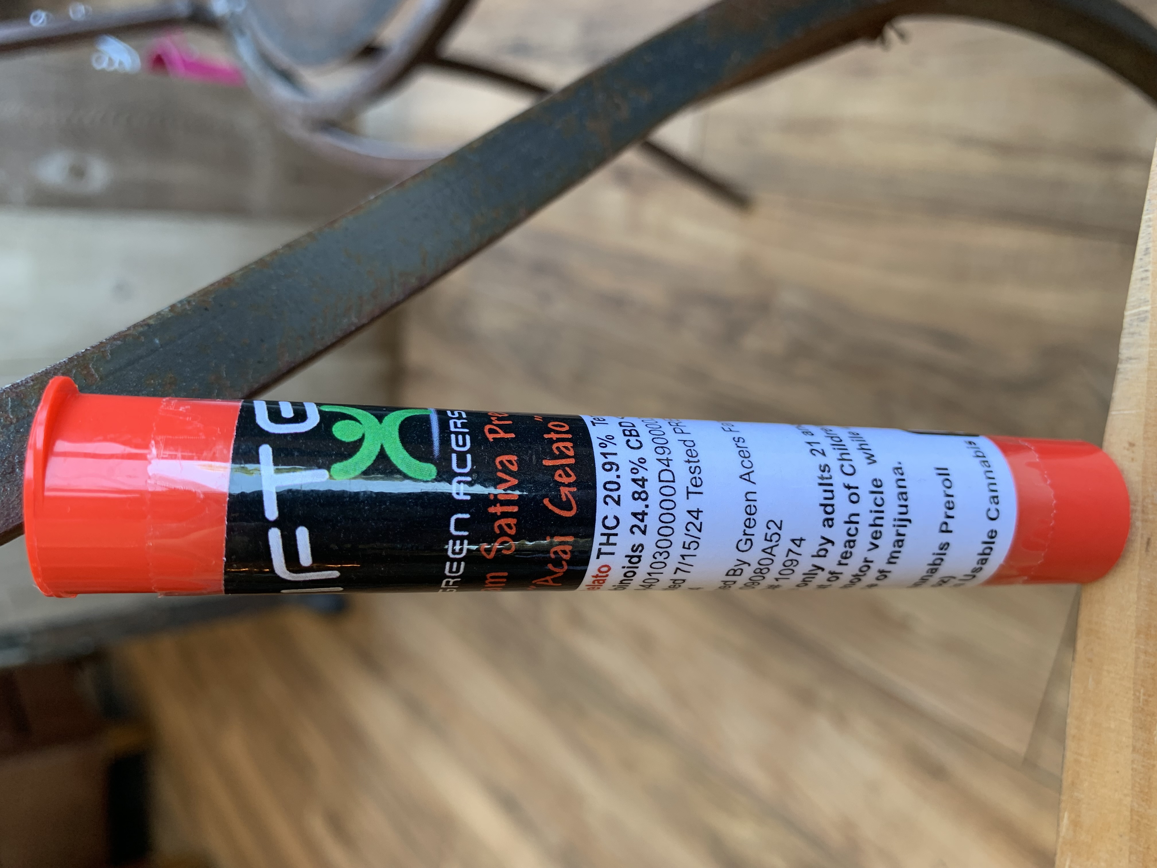 Photograph of product: Lifted - Acai Gelato Pre-Roll