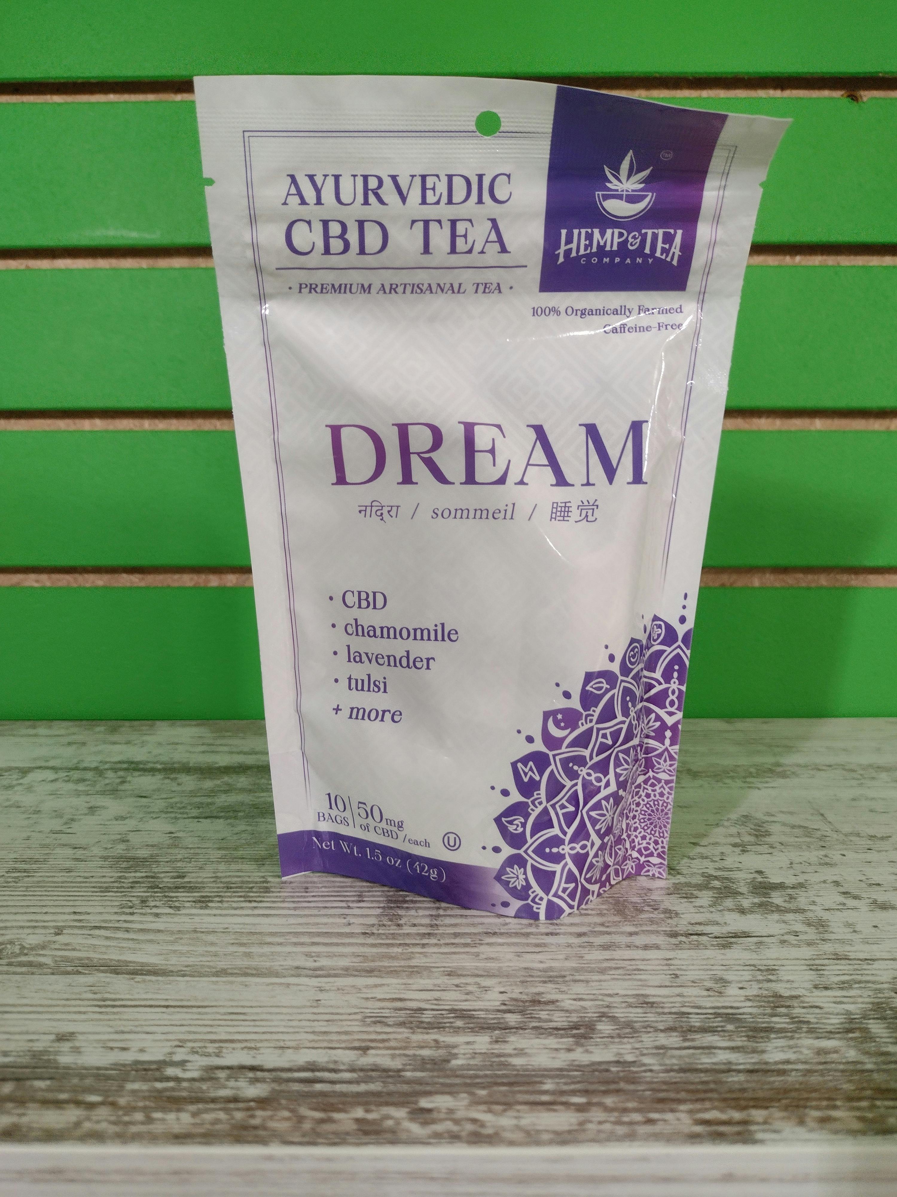 Photograph of product: Ayurvedic CBD Tea - DREAM/Hemp and Tea Company