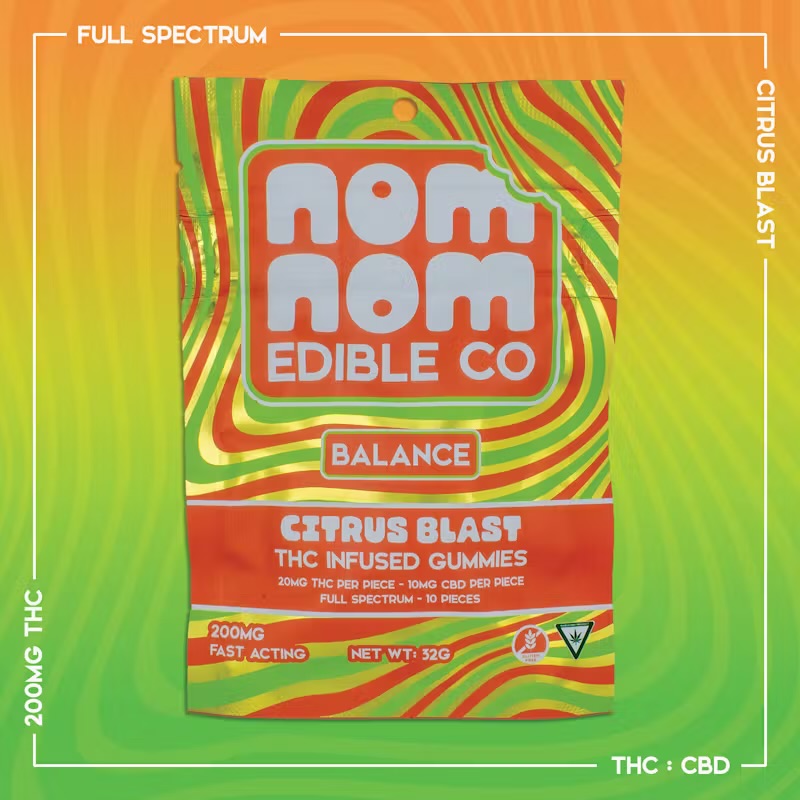 Photograph of Product: AU Nom Nom: Black & Blue Sleep 200MG Gummie