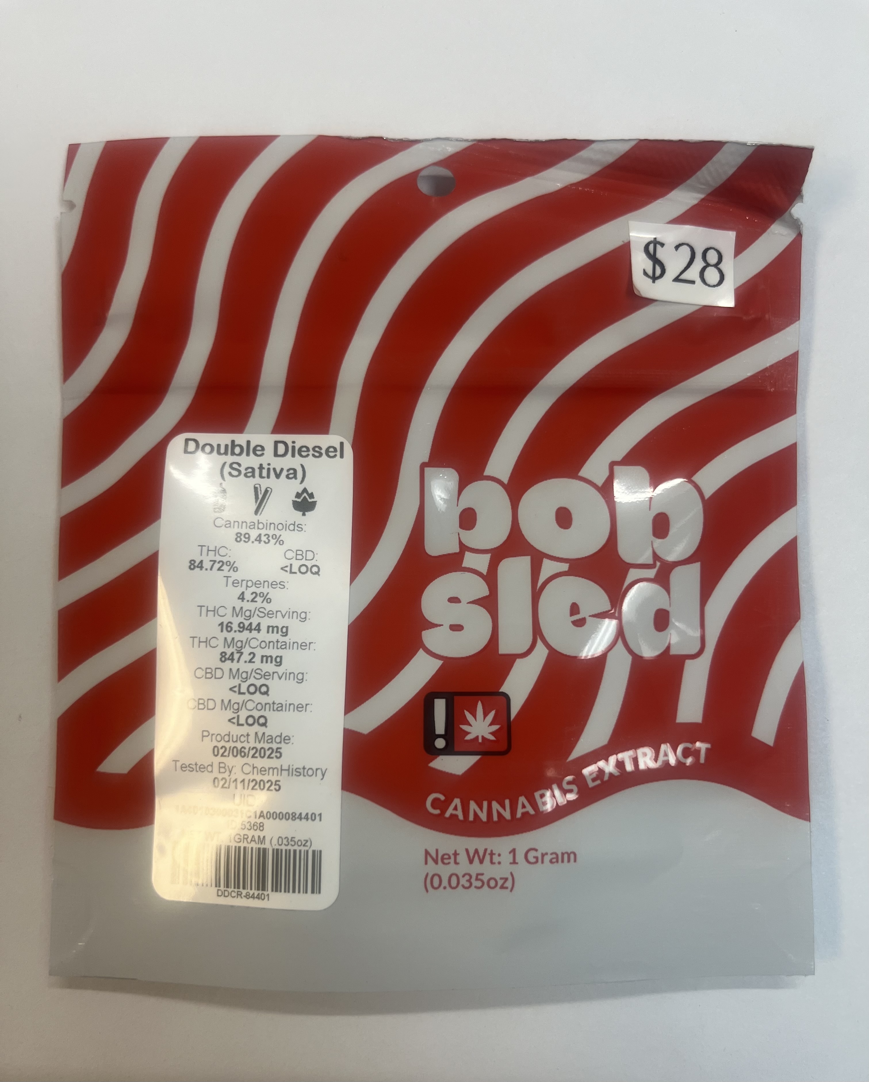 Photograph of product: Double Diesel Cured Resin Cart - Bobsled