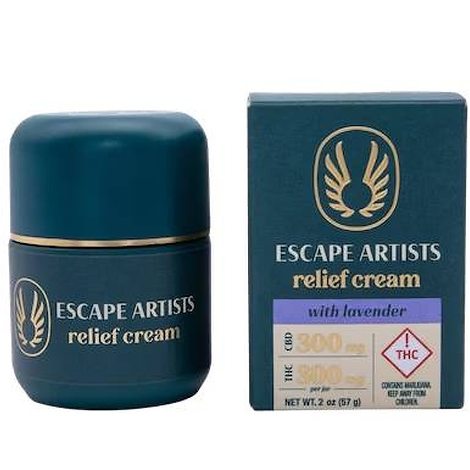 Photograph of product: Escape Artists -  Relief Cream -  Lavender 8:1:1 (800:100:100MG)