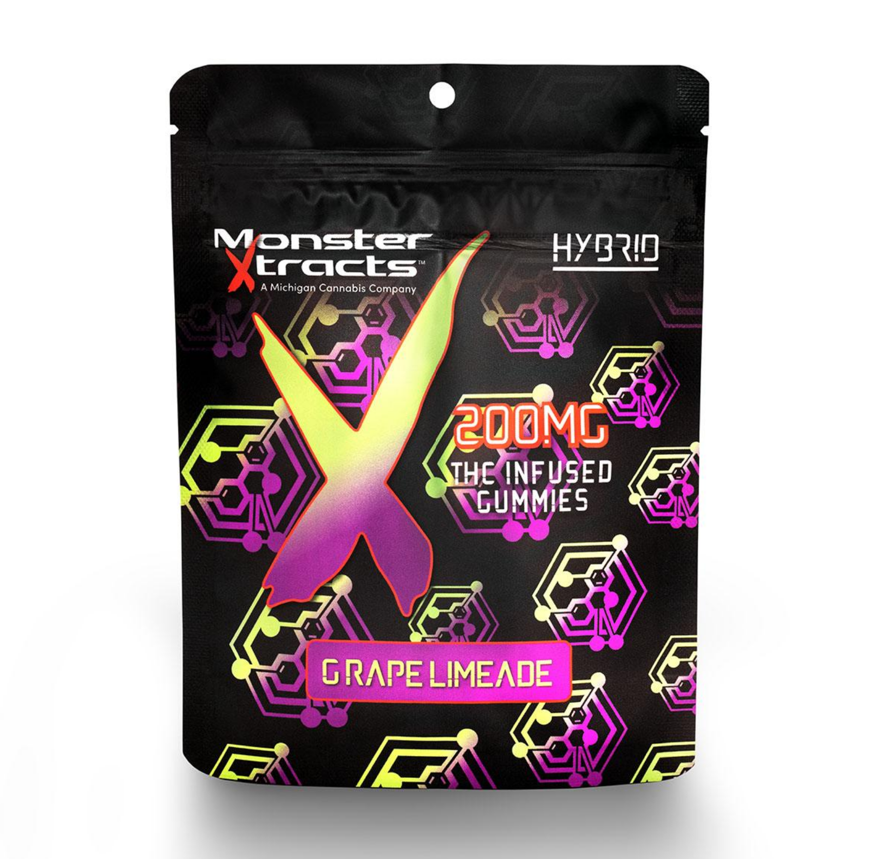 Photograph of product: Monster Xtracts - Grape Limeade Gummies 200mg | 10/$30