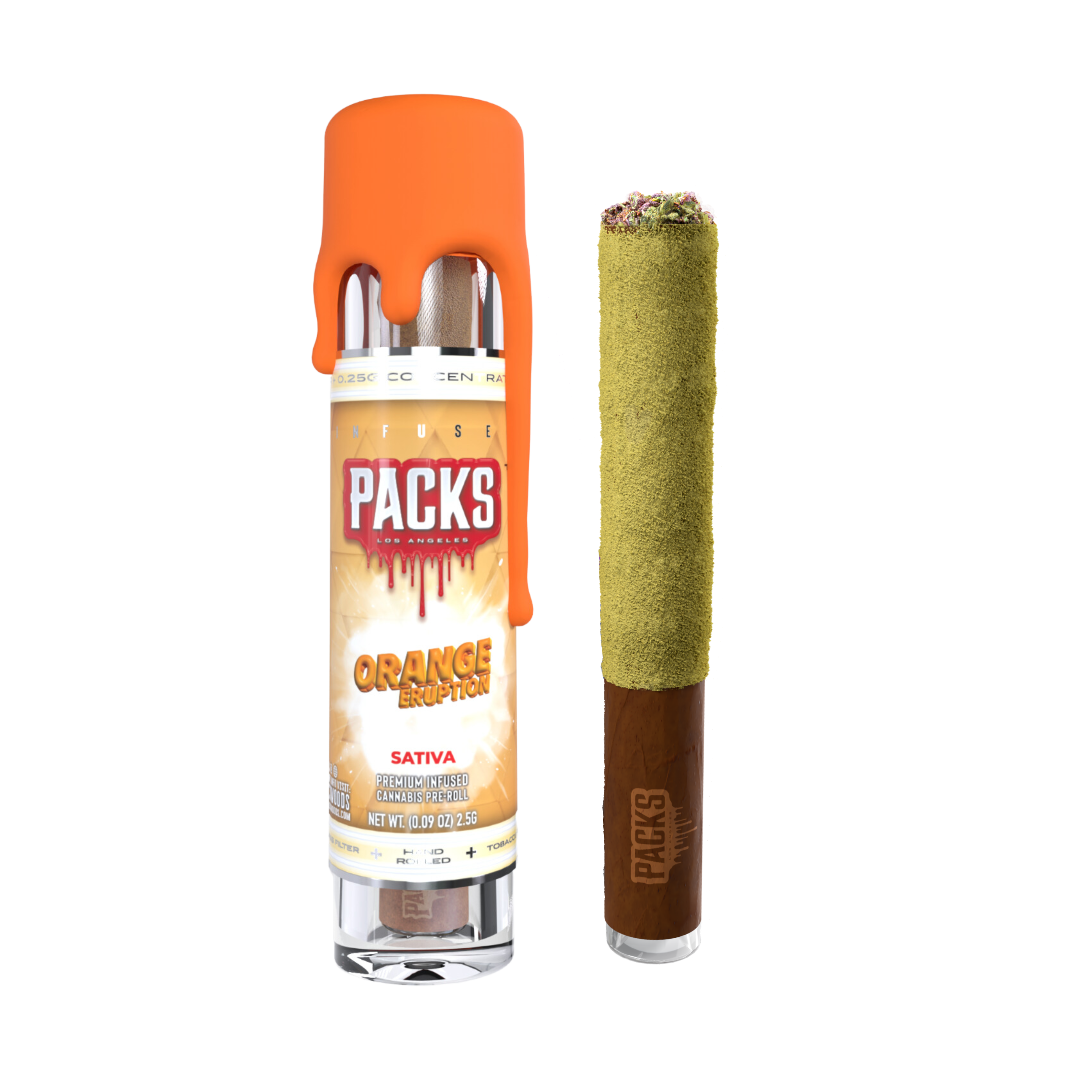 Photograph of product: ORANGE ERUPTION | Classic Blunt | 2.5G