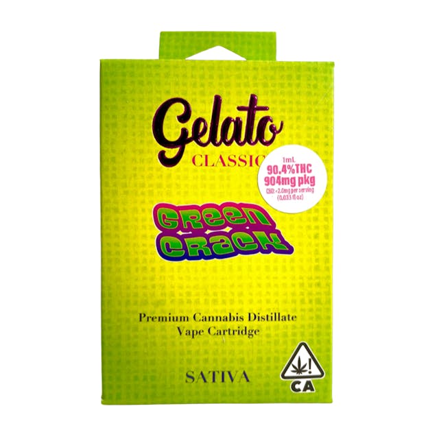 Photograph of product: Green Crack (S) 1g Classic Cart *B2G1 EVERYDAY* - Green Crack (S)