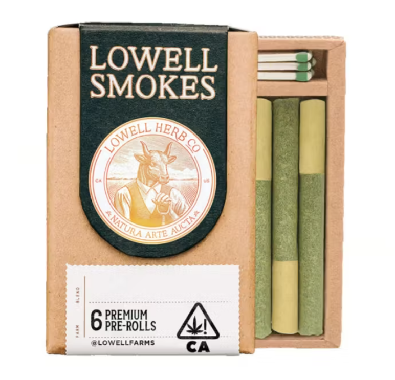 Photograph of product: Lowell Herb Co. - 3.5g - 6ct Pre Roll Pack - The Zen