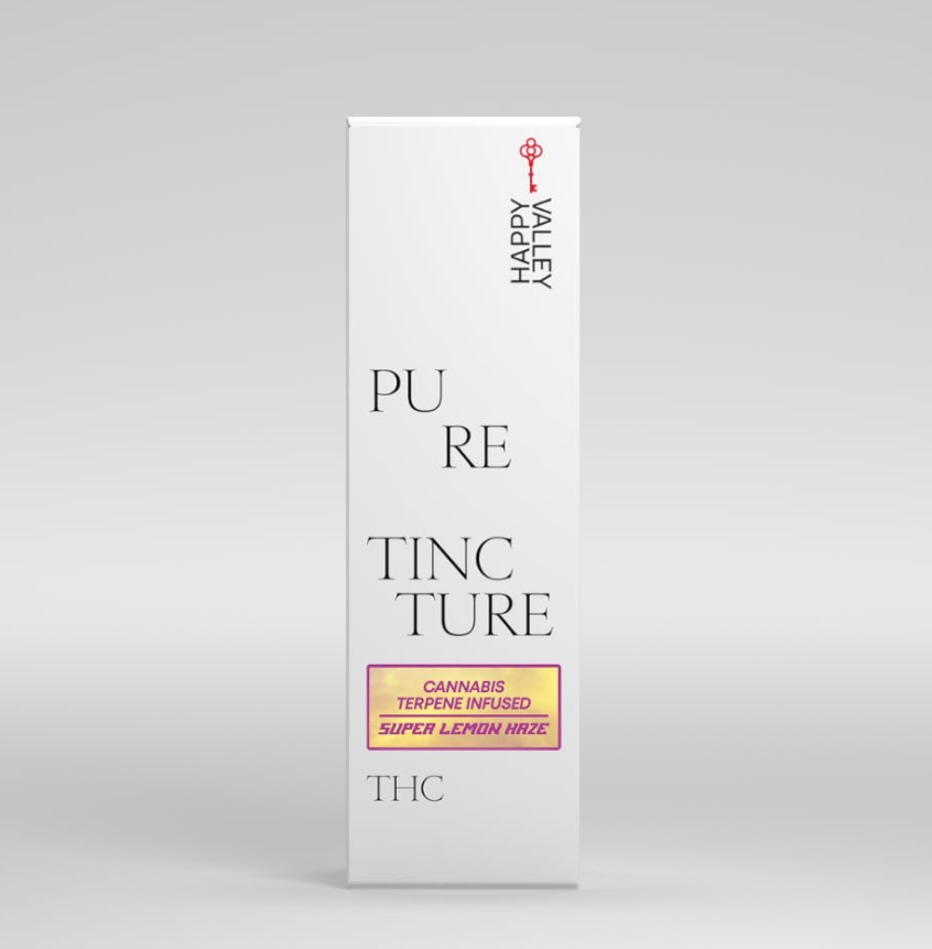 Photograph of product: Happy Valley Pure Terpene Infused Super Lemon Haze Tincture (500mg TH-oui)