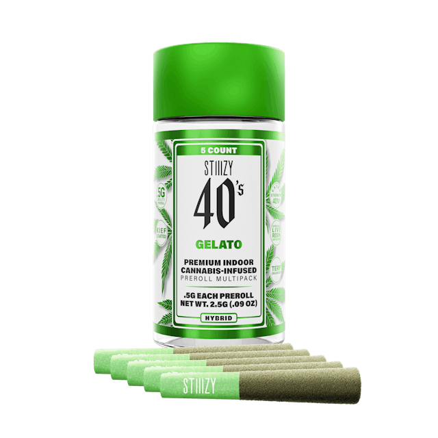 Photograph of product: 40's Gelato | Infused Preroll 5 Pack 2.5g - 