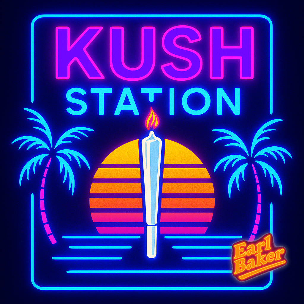Photograph of product: Earl Baker Kush Station Pre Roll 22.80% (H) 1g - 79000