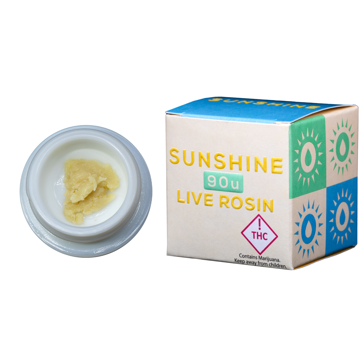 Photograph of product: REC: Sunshine Extracts Tally Mon 90u Live Rosin