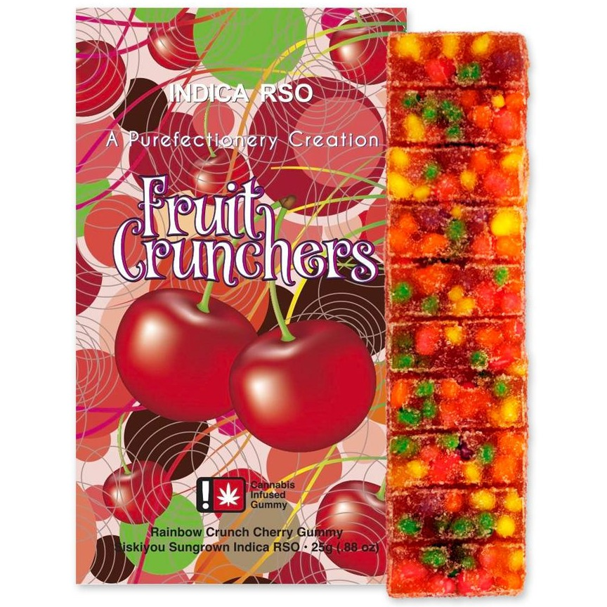 Photograph of product: 100mg Cherry Fruit Crunchers by SDK