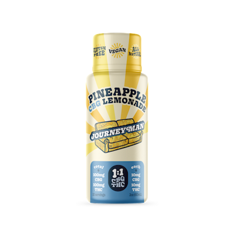 Photograph of product: BS Journeyman Shot 1:1 CBG:TH-oui 200mg - Pineapple Lemonade 2oz
