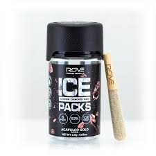 Photograph of product: ACAPULCO GOLD 2.5G 5 PACK ROSIN INFUSED PREROLLS