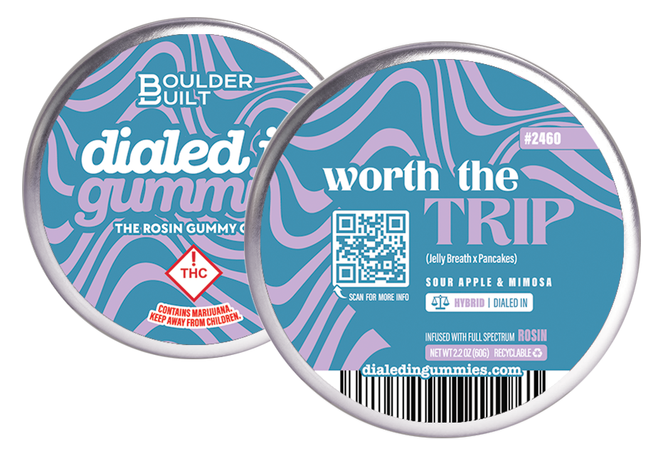 Photograph of product: Dialed-In - (H) - Worth The Trip Gummies - Batch 2460