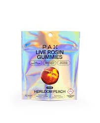 Photograph of Product: PAX - Heirloom Peach – Live Rosin Gummies – 100mg - 