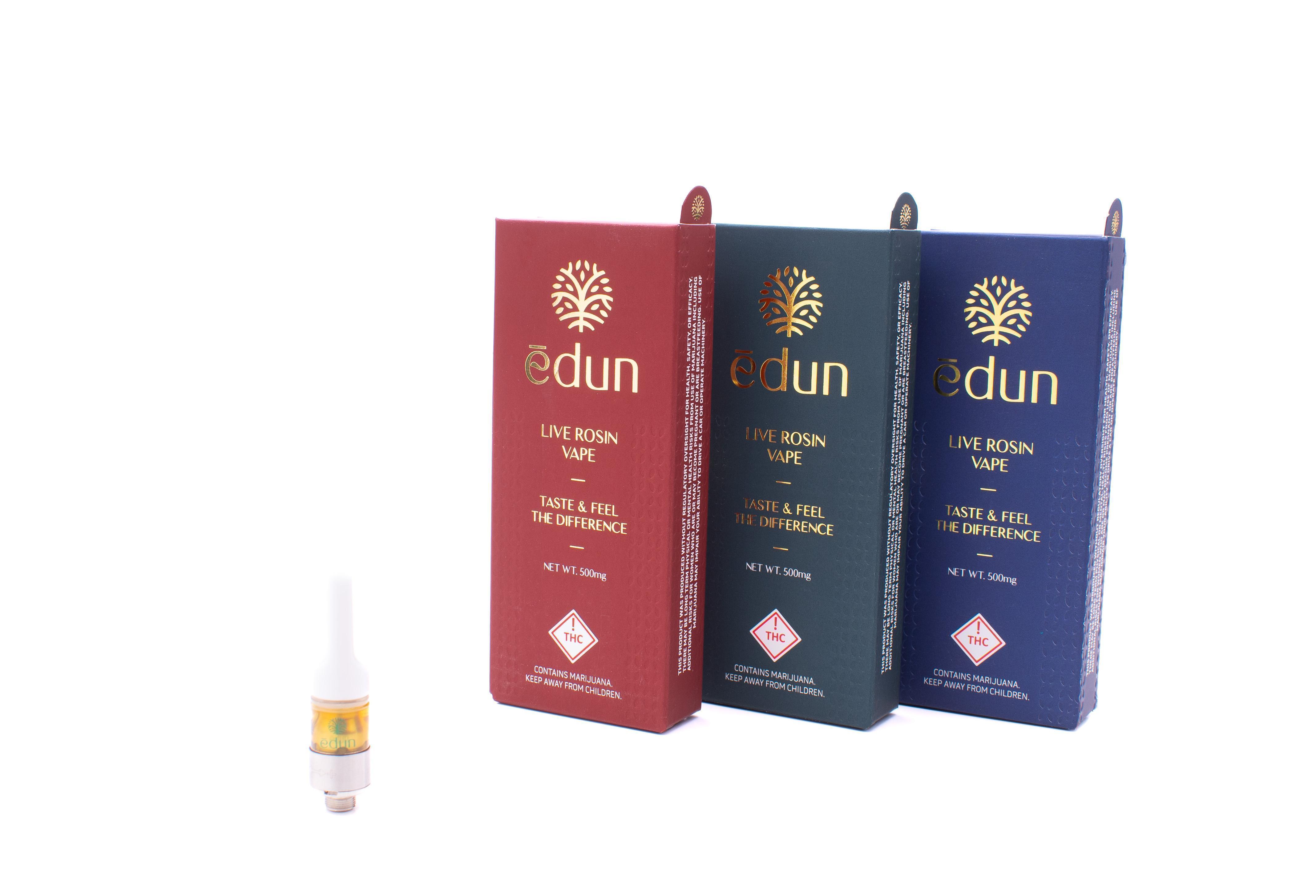 Photograph of product: Edun | 1/2g Cart | Live Rosin | Oui'd