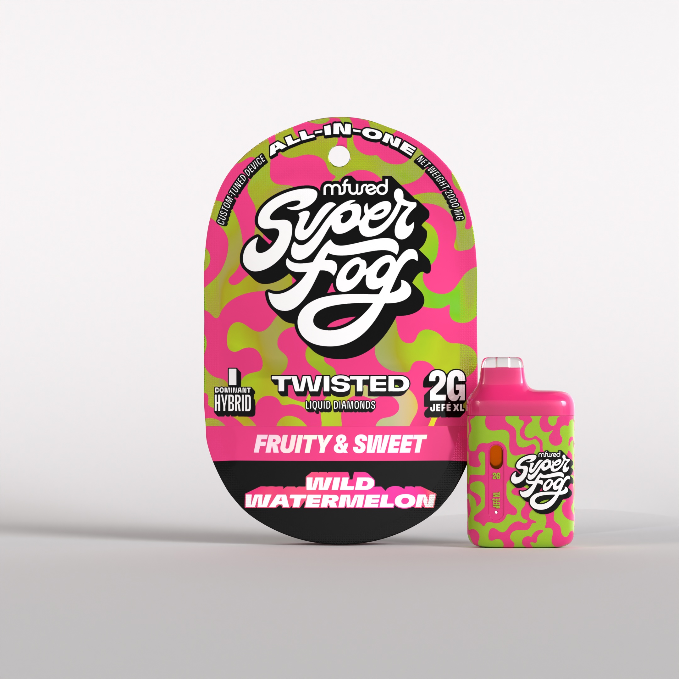 Photograph of Product: MFused | Wild Watermelon | Twisted Jefe | Vape 2pk