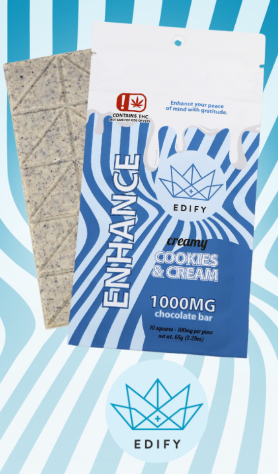 Photograph of product: Edify | Cookies & Cream Bar | (H)