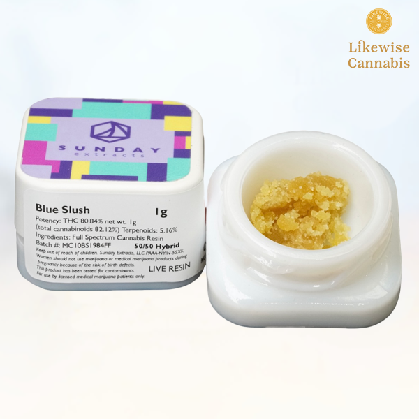 Photograph of product: BLUE SLUSH 1G LIVE RESIN