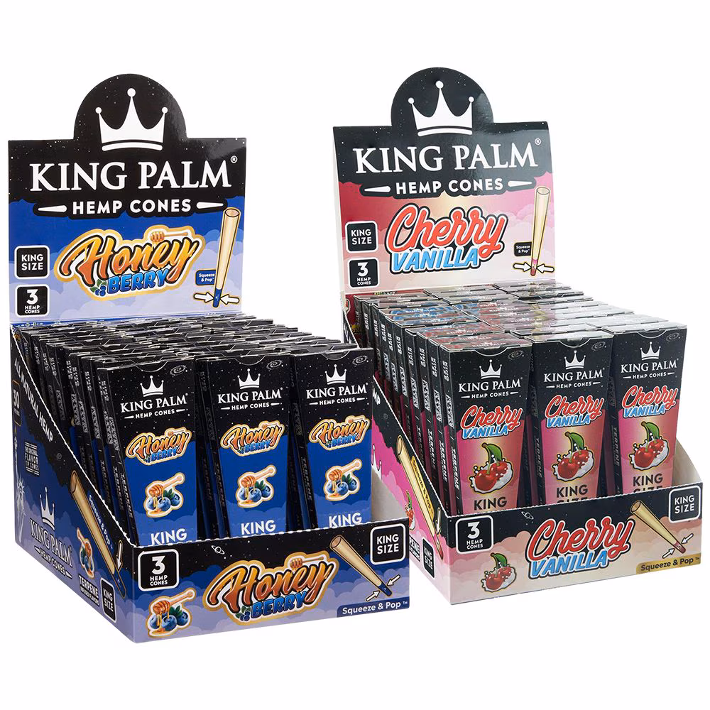 Photograph of product: King Palms - Hemp Cones 3pc- King Size (flavored)