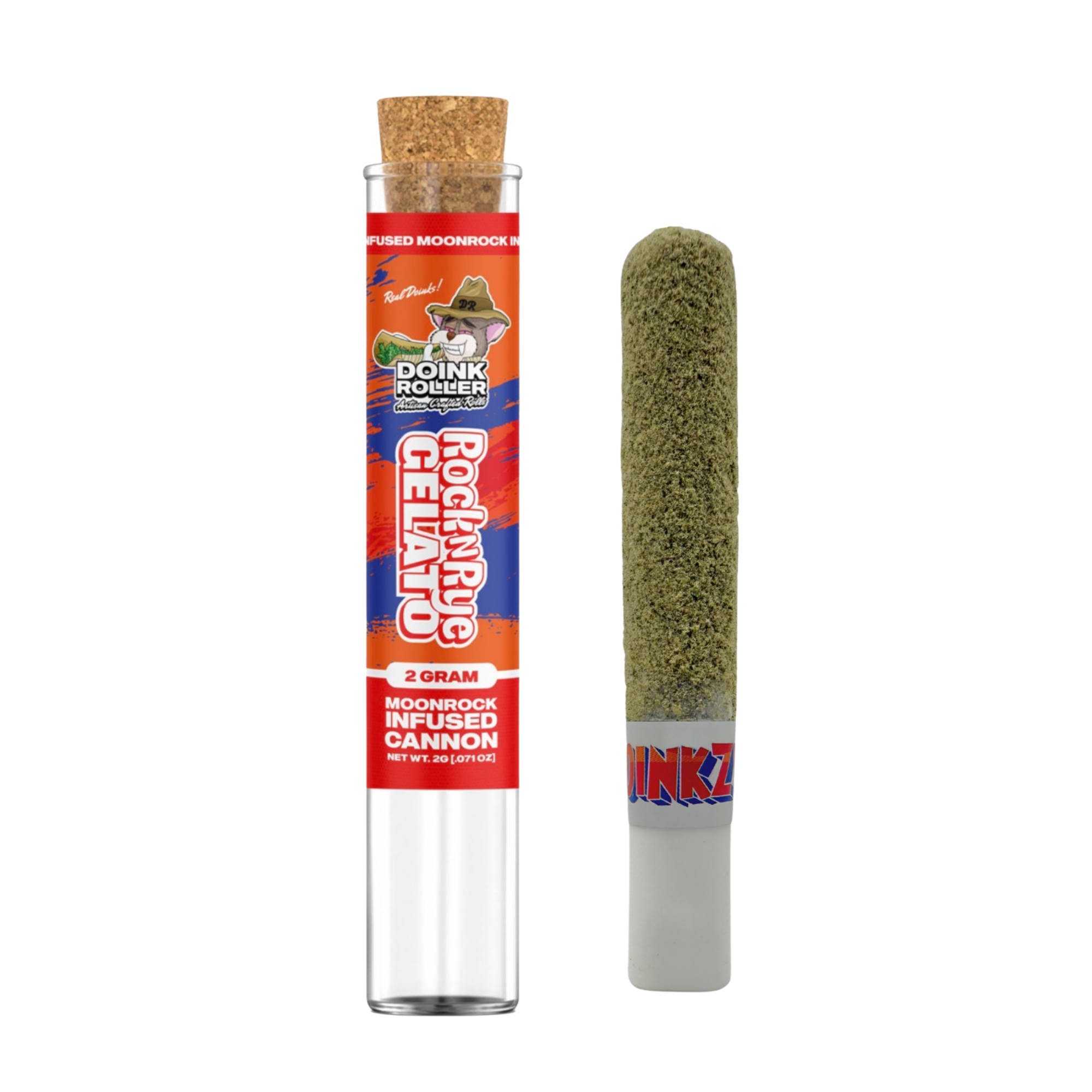 Photograph of product: Doink Roller 2g Moon Rock Rock & Rye Gelato