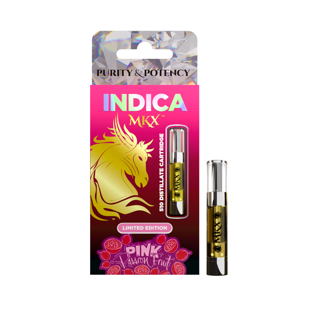 Photograph of product: MKX 1 Gram 510 Thread Carts *LIMITED EDITION* - Pink Passionfruit (Indica)