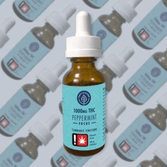 Photograph of product: Hapy Kitchen Tincture: Focus Oui'd Peppermint 1000mg - 