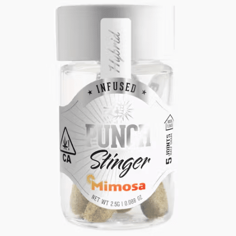 Photograph of product: Mimosa Stingers Infused Pre Rolls 5pk - 