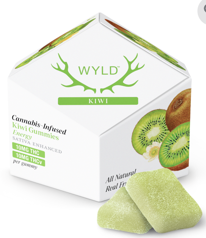 Photograph of product: WYLD-Kiwi 1:1 TH-ouiv 100mg