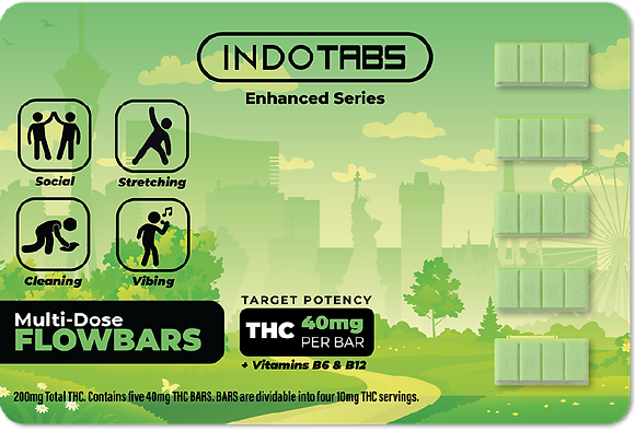 Photograph of Product: Indotabs | FLOWBARS | 40mg x 5pack | 200 mg