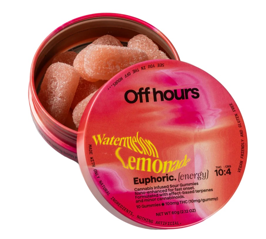 Photograph of product: Off Hours - Watermelon Lemonade (Euphoric) - Gummies - 100 mg