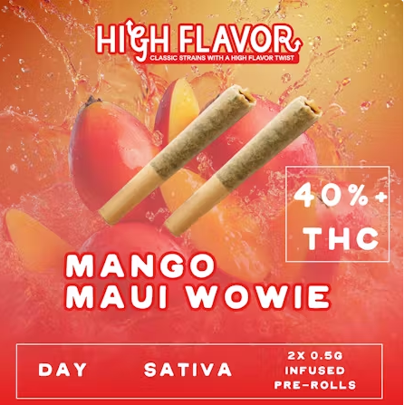 Photograph of product: Mango Maui Wowie Infused Pre-Roll | 2pk