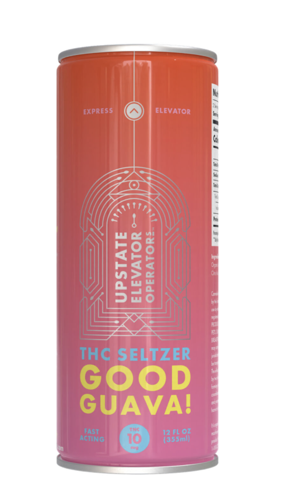 Photograph of product: Upstate Elevator | Good Guava! | 10mg TH-oui Seltzer