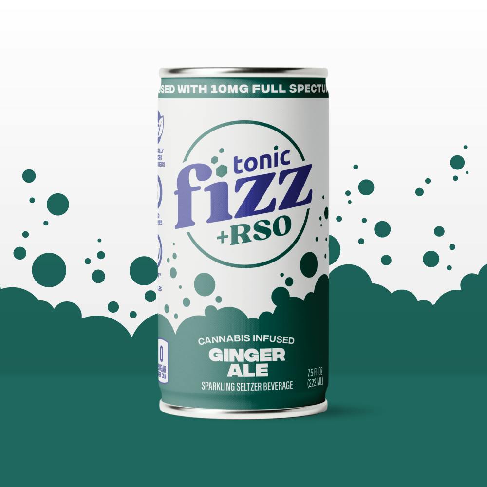 Photograph of product: Ginger Ale | RSO Seltzer | 10mg