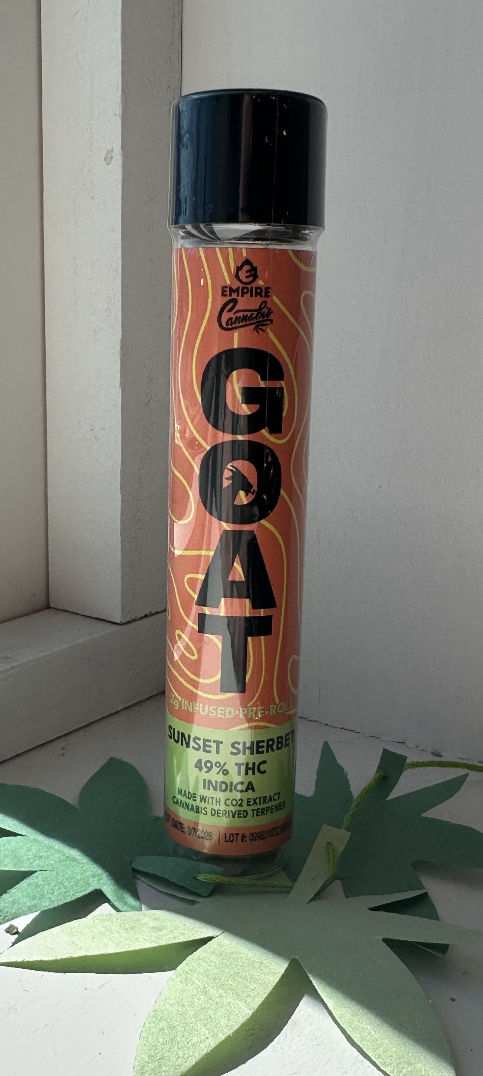 Photograph of product: Empire | Infused Preroll | Sunset Sherbet | 2g 1pk