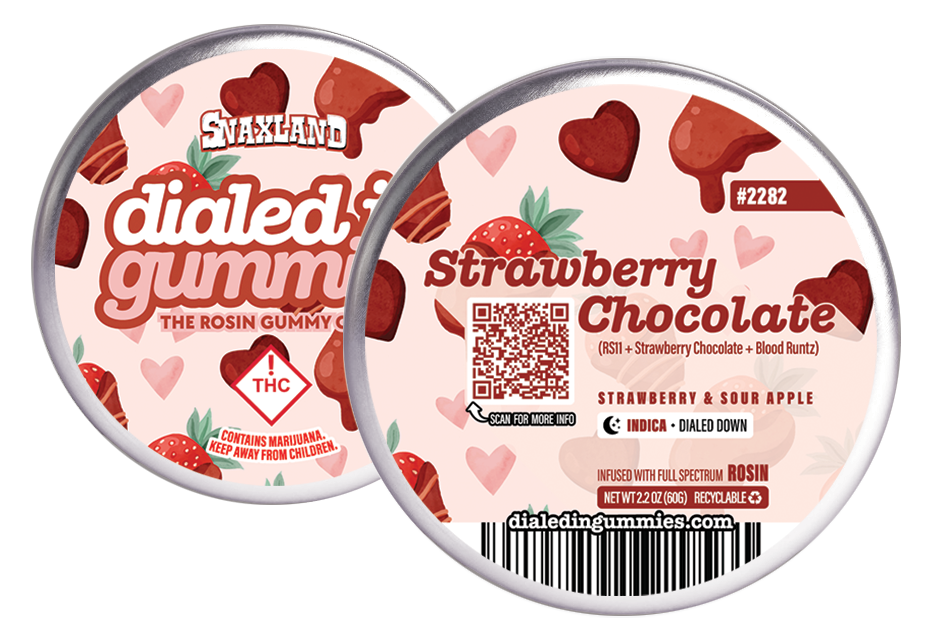 Photograph of product: Dialed In - Rosin Gummies - Headbangerz (I) 100mg